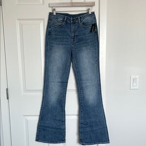 Buffalo David Bitton High Rise Flare Joplin Women's Jeans, Vintage Blue - W 29